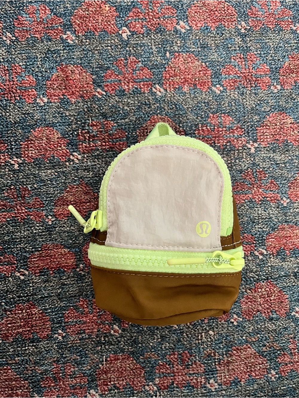 Lululemon Athletica City Adventurer Backpack Nano - Brown & Neon Green